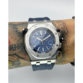 Custom Seiko Mod • Quartz Chronograph Blue AP ROO • 46mm